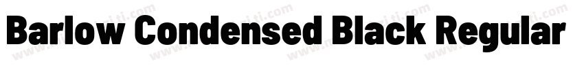 Barlow Condensed Black Regular字体转换
